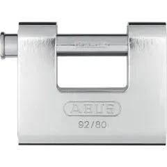 Cadenas blindé rectangulaire monobloc 80mm en acier 92-80 – ABUS – 92/80 Haute Qualité