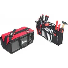 Composition de 100 outils pour maintenance dans un bag textile 30L – SAM OUTILLAGE – CP-100-BAG6N Nouveauté