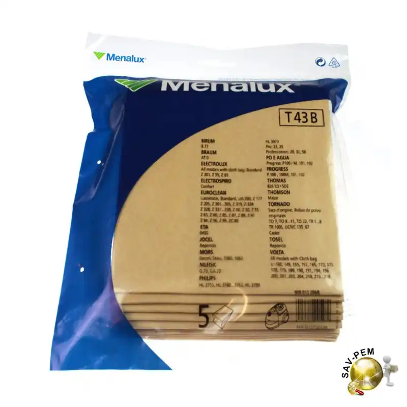 Sacs pour aspirateurs ELECTROLUX Z301 Meilleure Vente