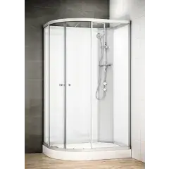 Cabine de douche asymétrique SILVER INTEGRAL DROITE BLANC 70x90 - THALASSOR - SAIB7090D Promotion Saisonnière