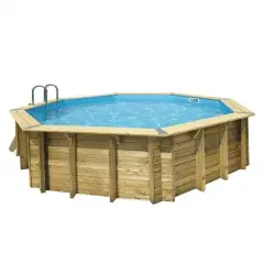 Piscine OCEA 580 H130cm liner bleu 75/100 - UBBINK - 7504506 Haute Qualité