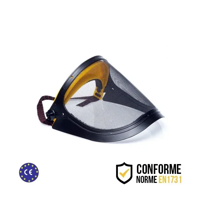 Visière de protection relevable grillagée en métal avec élastique Nouvel Arrivage