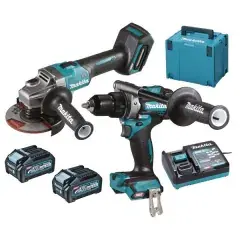 Pack 2 outils 40V (DF001GZ + GA005GZ) + 2 batteries 4Ah + chargeur rapide + coffret MAKPAC – MAKITA – DK0124G201 Acheter En Ligne