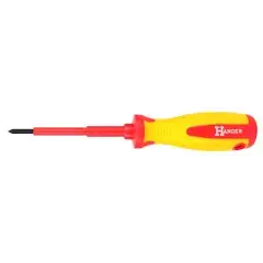 Tournevis cruciforme isolé PH0 155mm - HANGER - 132000 Produit De Marque