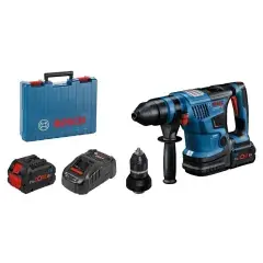 Usine Directe Perforateur SDS Plus 18V Biturbo GBH 18V-34 CF 5,8J + 2 batteries Procore 8Ah + chargeur + coffret standard – BOSCH – 0611914002