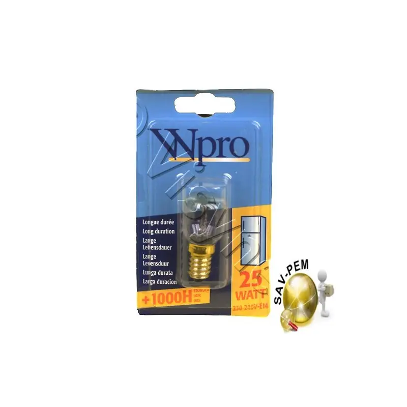 Ampoule LRF136 pour refrigerateur puissance 25W, culot E14 Prix Cassé