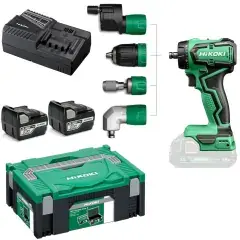 Perceuse-visseuse 18V – 165mm – 55Nm + 2 batteries 5Ah + chargeur en coffret HitCase II – HIKOKI – DS18DDQWSZ Populaire