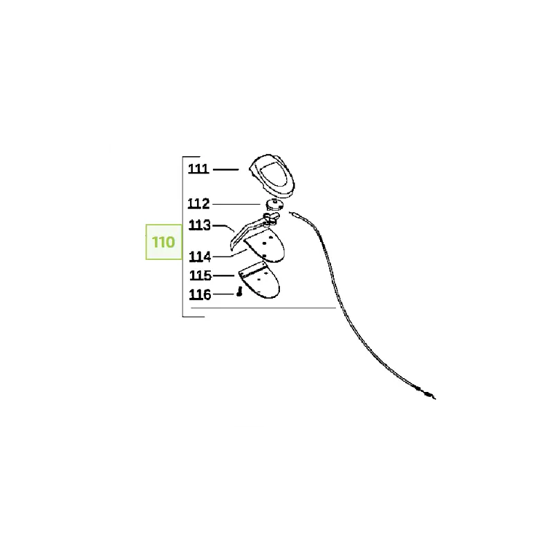 Cable d‘avancement ou traction pour tondeuse Gardena GD51 VDA Remise
