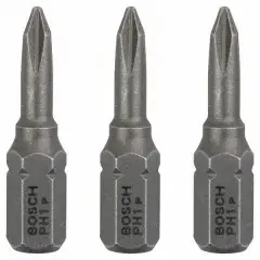 Expédié Aujourd&rsquo;hui 3 embouts de vissage extra dur PH1 25mm – BOSCH – 2607001508