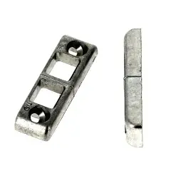 Offre Exclusive Gâche tringle double en applique pour PVC 81x17x8mm - FERCO - E-19509-00-0-1