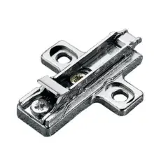 Embase cruciforme à visser 37x32mm zamak argentée 3mm – SALICE – BAR3R39 Offre Limitée