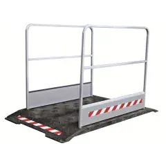 Passerelle avec rampes + barrière SIGN charge 1000kg – VISO – PASS1708 Usine Directe
