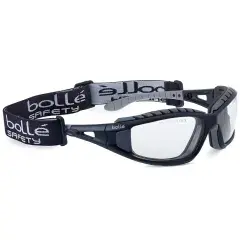 Lunettes Tracker incolore avec mousse + tresse maintien – BOLLÉ SAFETY – TRACPSI Haute Qualité