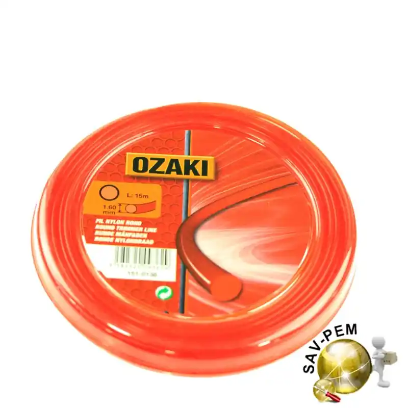 Fil nylon rond Ozaki 1.6mm Dernière Chance
