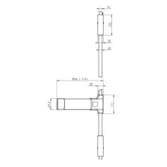 Dernier Modèle Antipanique pushbar 90 1141mm noir – JPM – PJ2100-02-0A
