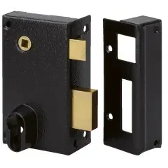 Seulement Aujourd&rsquo;hui Serrure de sureté verticale à fouillot à cylindre profil européen 9814 G poussant – METALUX – FE98144020