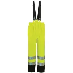 Meilleure Vente Pantalon de pluie HARBOR polyuréthane HI-VIZ jaune fluo/bleu marine 3M TL – COVERGUARD – 70321