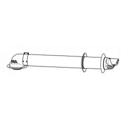 Ventouse horizontal 60/100 chaudiére condensation – SAUNIER DUVAL – 0020219521 Acheter Direct