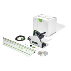 Solde Scie plongeante 1200W TS 55 FEBQ-Plus-FS + rail de guidage en coffret Systainer SYS3 - FESTOOL - 577010