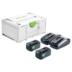 Vente Flash Set Énergie 18V + 2 batteries 5,2Ah + chargeur TCL 6 DUO + coffret SYSTAINER 3 – FESTOOL – 577075