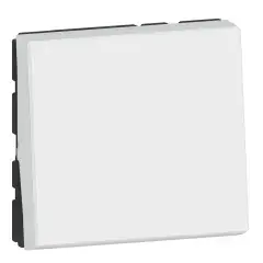 Authentique Poussoir inverseur à voyant 6A 250V blanc – LEGRAND – 073042