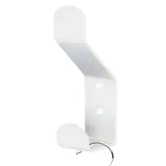 Patère aluminium blanche – EUROWALE – 080806BL Dernier Modèle