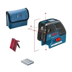Laser points et lignes GCL 25 Professional + 4 piles 1,5V – BOSCH – 0601066B00 Certifié