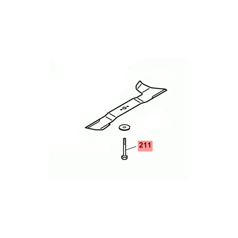Vis de lame tondeuse Yard Man YM 4516 PO-L, YM 5519 PO-L, YM 5519 SPO-LHW, YM 5521 SPO-L Commander Vite