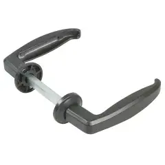 Béquille double pour porte métallique 35-50mm carré 7mm noire – IBFM – 535/7 Vente Directe