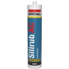 Mastic silicone Silirub AC noir cartouche 310ml – SOUDAL – 101452 Pas Cher