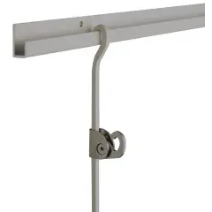 Kit 1 rail 2m + 2 tiges 1,5m + 4 crochets alu argent – DUVAL – 43-0102-4120 Réduction