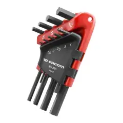 Offre Limitée Jeu de 9 clés mâles courtes coudées 6 pans – FACOM – 82H.JP9A