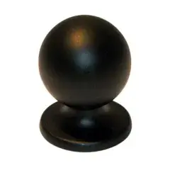 Livraison Express Bouton boule sur platine de diamètre 25mm finition laqué noir – CADAP – 00401/10V