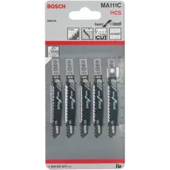 Prix Cassé Lame de scie sauteuse MA 111 C HCS L 80mm pas 3mm 5 pièces – BOSCH – 2608637572