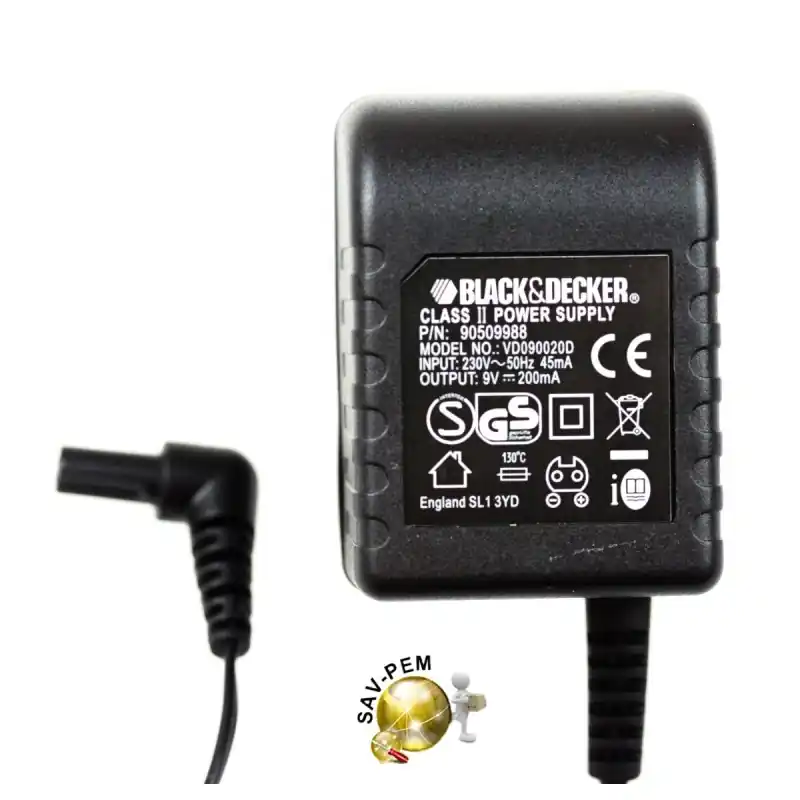 Chargeur 90509988 pour tournevis BLACK et DECKER Pas Cher