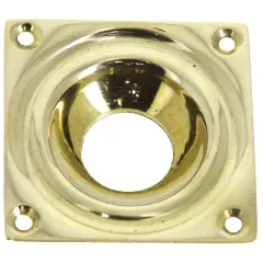 Entrée cuvette 60x60mm cylindre 23mm laiton poli – DEVISMES – 30360D23LP Haute Qualité