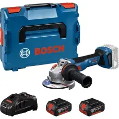 Nouveauté Meuleuse d‘angle 18V GWS 18V-11 + 2 batteries 5Ah + chargeur sous L-BOXX – BOSCH – 06019N4103