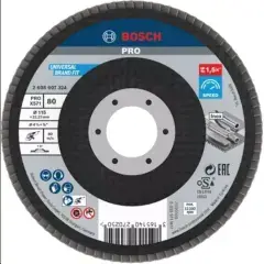 Commande En Gros Plateau à lamelles X571 plat diamètre 115mm G80 – BOSCH – 2608606324