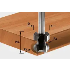 Satisfait Ou Remboursé Fraise pour poignée moulurée HW S8 D22/16/R2,5+6 – FESTOOL – 491140