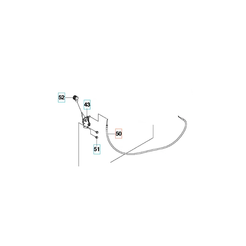 Cable acceleration pour autoportée Mc Culloch 85 et 97 cm Meilleur Choix