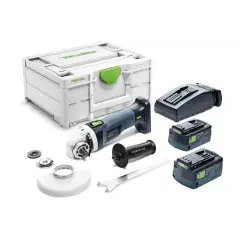 Meuleuse d‘angle 18V AGC 18-125 5,0 EBI-Plus + 2 batteries 5Ah + chargeur en coffret Systainer SYS3 – FESTOOL – 577700 Acheter En Ligne