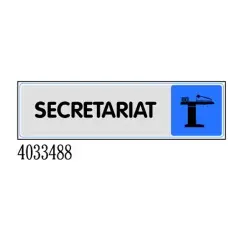 Nouveauté Plaquette de porte ‘‘Secrétariat‘‘ plexiglas 170x45mm – NOVAP – 4033488