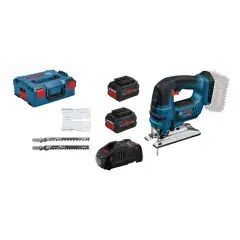 Scie sauteuse 18V GST 18 V-LI B + 2 batteries Procore 5,5 Ah + chargeur en coffret L-boxx – BOSCH – 06015A610C Commander Maintenant
