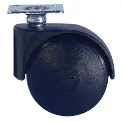 Roulette jumelée sur platine diamètre 50mm noire – RHOMBUS – 62115 Soldes