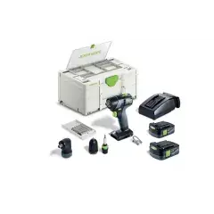 Perceuse-visseuse 10,8V TXS 12 2,5-Set + 2 batteries 2,5Ah + chargeur + coffret SYSTAINER SYS3 DF M 187 – FESTOOL – 576874 Dernière Chance