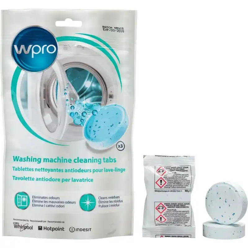 Achat Immédiat Tablettes nettoyantes WPRO pour lave-linge