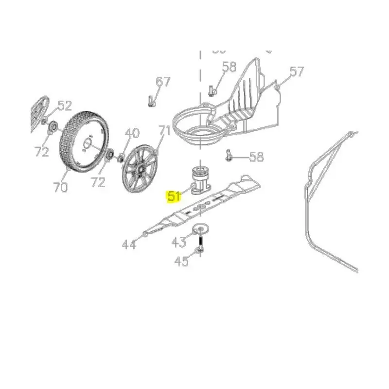 Vente Flash Support de lame tondeuse RYOBI RLM4614SME