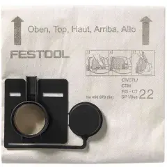 Sac filtre pour aspirateur FIS-CT 33 SP VLIES/5 – FESTOOL – 456871 Expédié Aujourd&rsquo;hui
