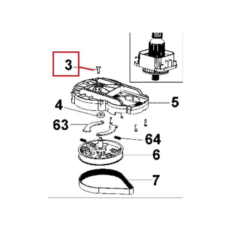 Boulon pour les tondeuses BLACK & DECKER EMAX34, EMAX38, EMAX42 Soldes