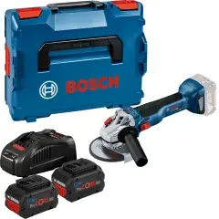 Offre Spéciale Meuleuse d‘angle 18 V GWS 18V-10 + 2 batteries Procore 5,5 Ah + chargeur + coffret L-BOXX – BOSCH – 06019J400C